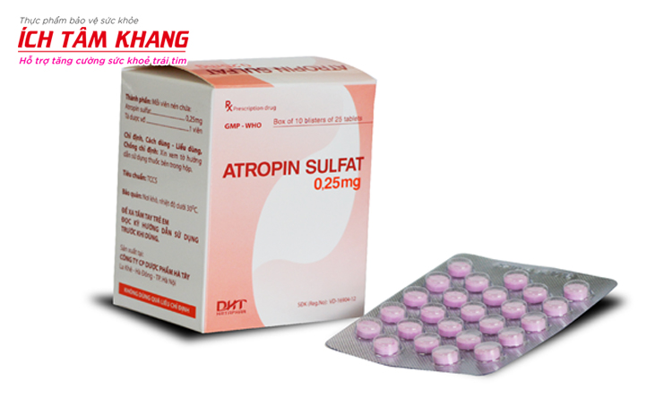Thuốc Atropin sulfat giúp điều trị rối loạn nhịp tim chậm